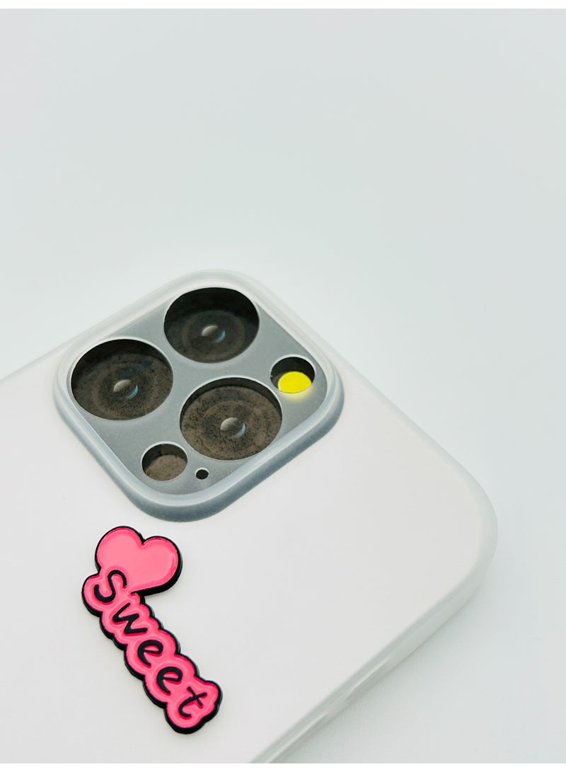 Hello Kitty 8 pieces of Metal stickers - Hello Kitty logo and Pink flower logo and Pink Handbag logo and Girl Math Calculator logo and Heart Band-Aid logo and Sweet" Heart logo and Main Character Energy logo and Heart logo - Premium Quality Metal for Mobile, Laptop, Backpacks and more. - Image 5